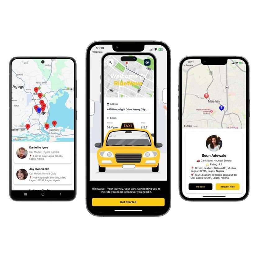 RideWave - A Ride Sharing App